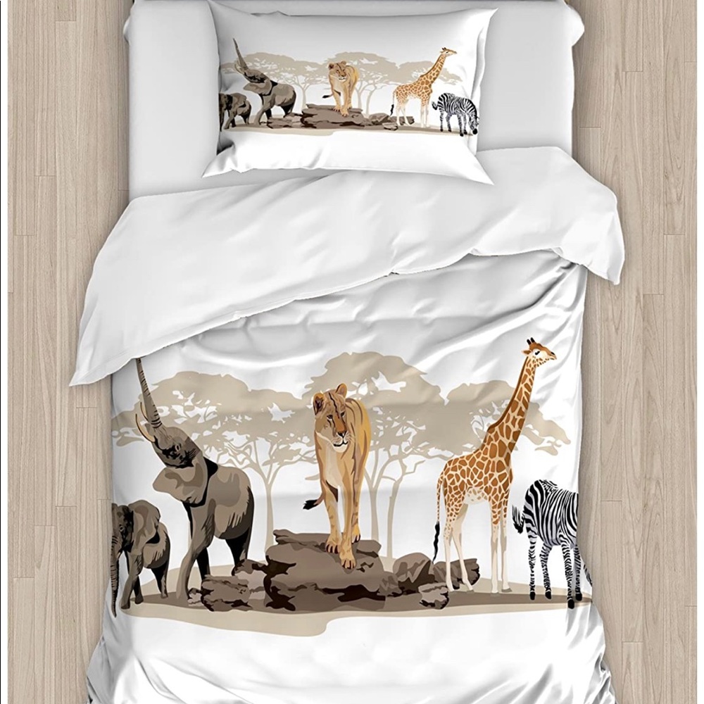 Wild Savannahs Safari Twin Duvet Set